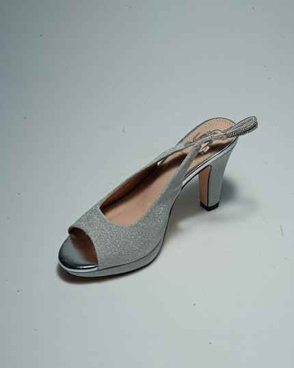 GOLD&GOLD GD29 SANDALO CON TACCO ALTO GRIGIO