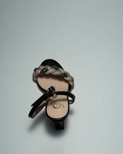 GOLD&GOLD GD15 SANDALO TACCO ALTO NERO
