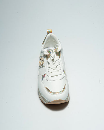 GOLD&GOLD B833 SNEAKERS BIANCA-ORO