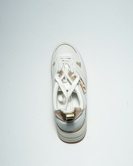 GOLD&GOLD B833 SNEAKERS BIANCA-ORO