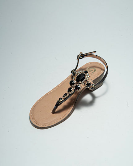 GOLD&GOLD L781 SANDALO CON TACCO NERO
