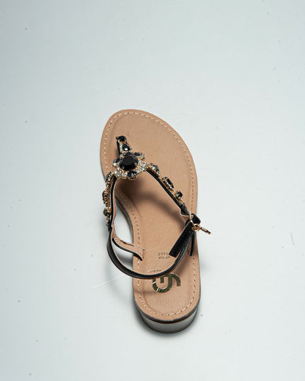 GOLD&GOLD L781 SANDALO CON TACCO NERO
