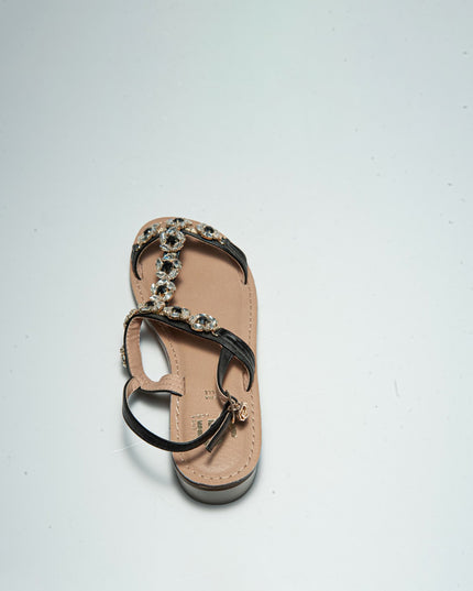 GOLD&GOLD L788 SANDALO CON TACCO NERO