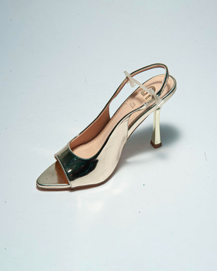GOLD&GOLD GU231 SANDALO CON TACCO ORO