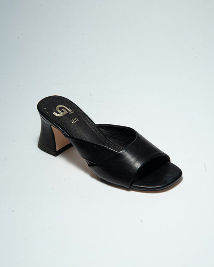 GOLD&GOLD GD40 SANDALO CON TACCO NERO