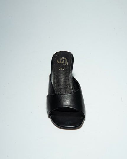 GOLD&GOLD GD40 SANDALO CON TACCO NERO