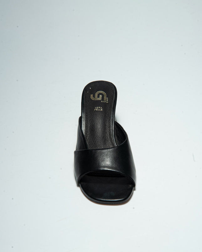 GOLD&GOLD GD40 SANDALO CON TACCO NERO