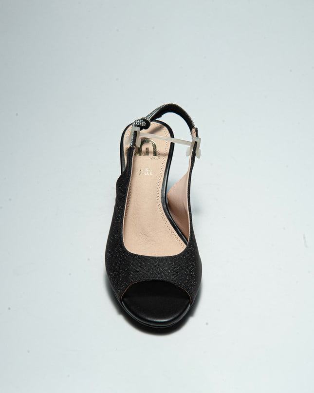 GOLD&GOLD GD29 SANDALO CON TACCO ALTO NERO