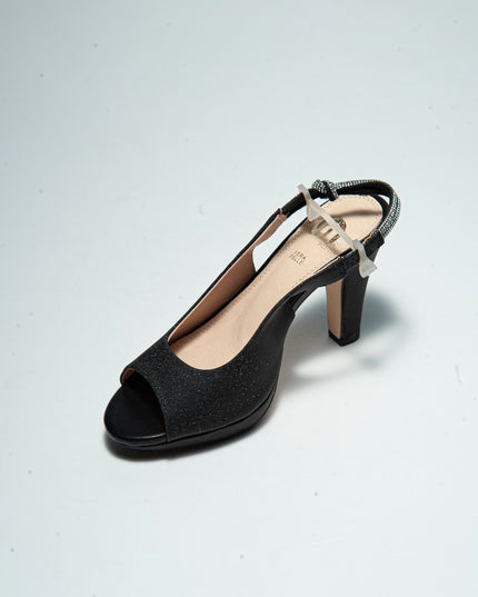 GOLD&GOLD GD29 SANDALO CON TACCO ALTO NERO