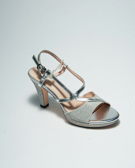 GOLD&GOLD GD32 SANDALO CON TACCO GRIGIO