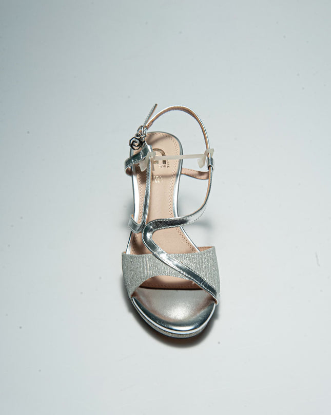GOLD&GOLD GD32 SANDALO CON TACCO GRIGIO