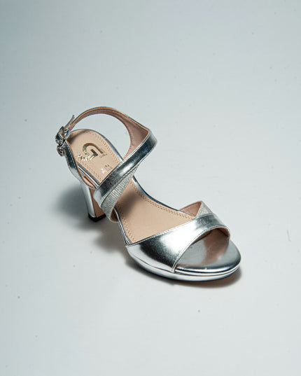 GOLD&GOLD GD31 SANDALO CON TACCO GRIGIO