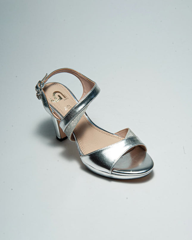 GOLD&GOLD GD31 SANDALO CON TACCO GRIGIO