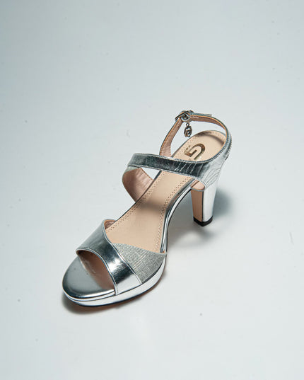 GOLD&GOLD GD31 SANDALO CON TACCO GRIGIO