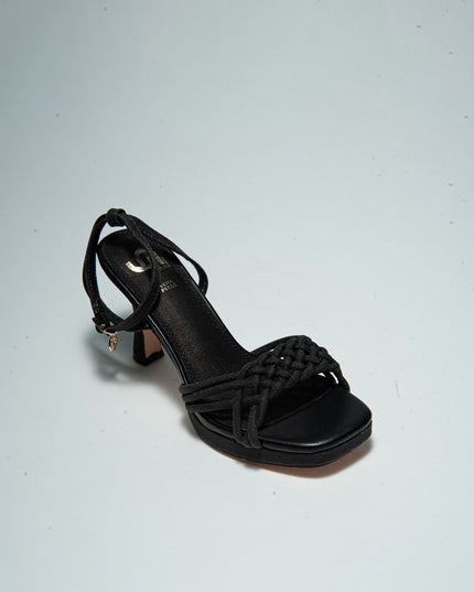 GOLD&GOLD GD22 SANDALO CON TACCO ALTO NERO