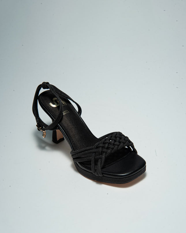 GOLD&GOLD GD22 SANDALO CON TACCO ALTO NERO