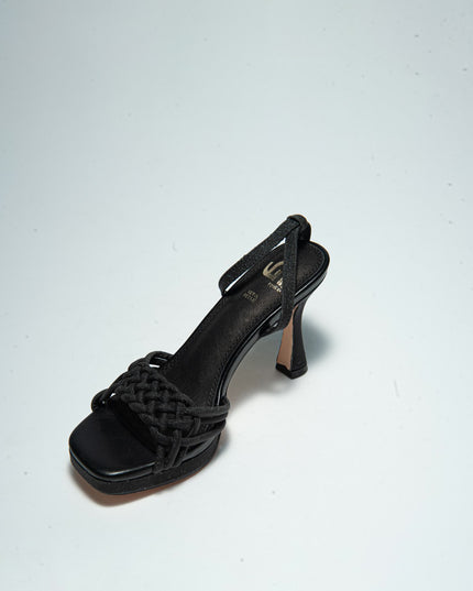 GOLD&GOLD GD22 SANDALO CON TACCO ALTO NERO