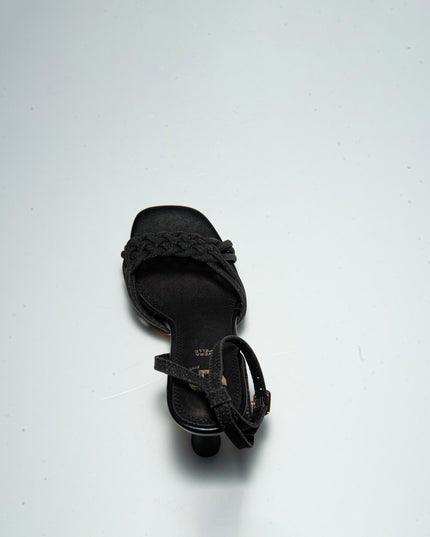 GOLD&GOLD GD22 SANDALO CON TACCO ALTO NERO