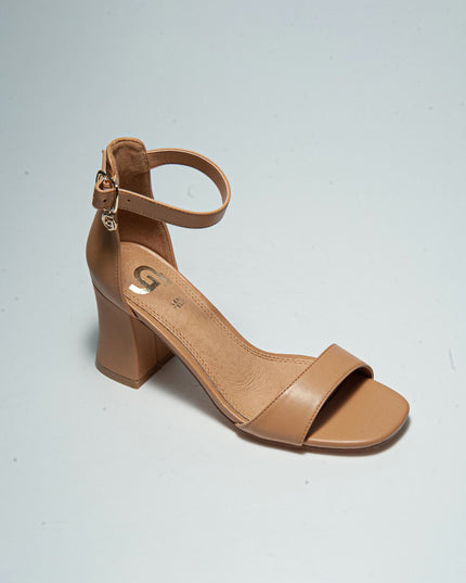 GOLD&GOLD GD55 SANDALO CON TACCO CAMEL