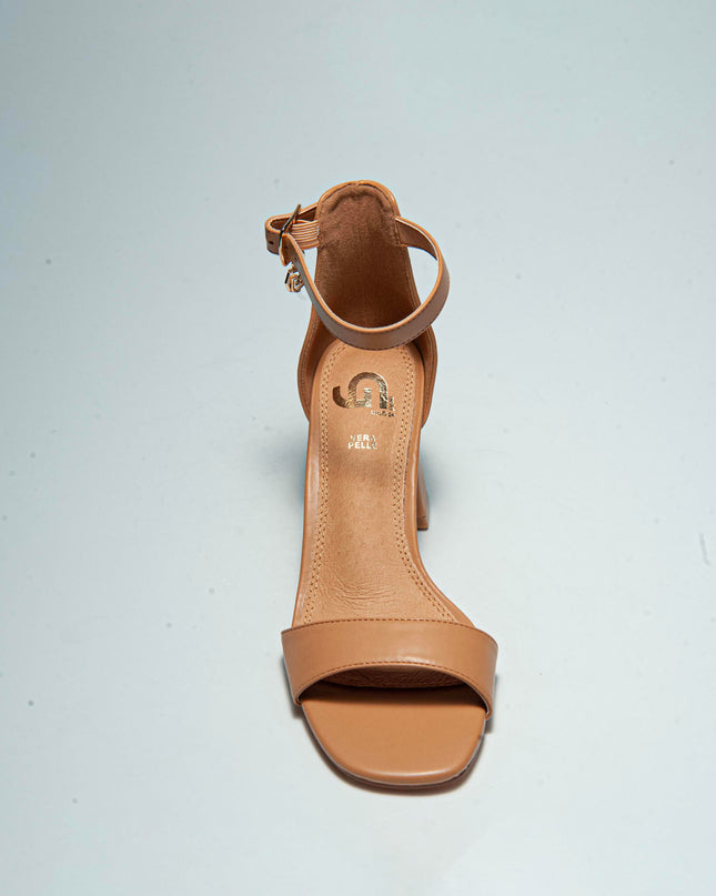 GOLD&GOLD GD55 SANDALO CON TACCO CAMEL