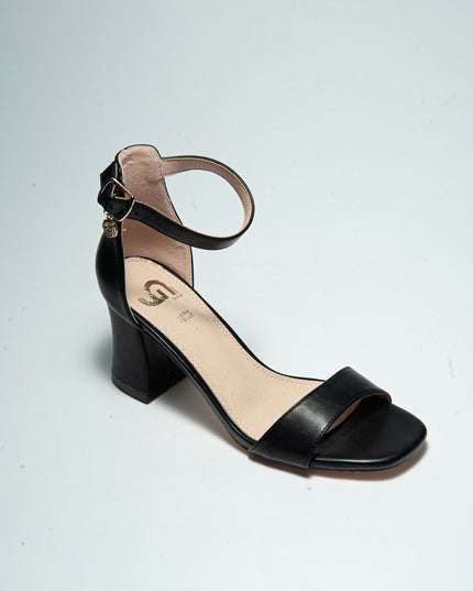 GOLD&GOLD GD55 SANDALO CON TACCO NERO