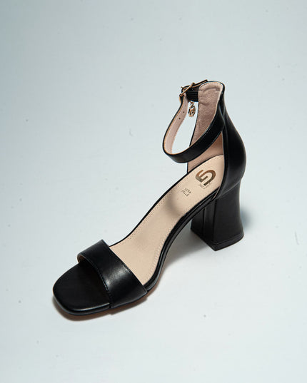 GOLD&GOLD GD55 SANDALO CON TACCO NERO