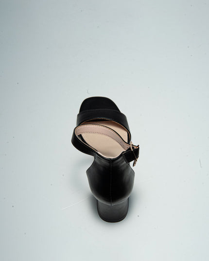 GOLD&GOLD GD55 SANDALO CON TACCO NERO