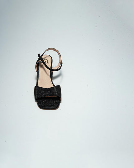 GOLD&GOLD GD41 SANDALO CON TACCO BASSO NERO