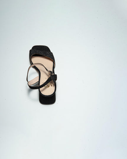 GOLD&GOLD GD41 SANDALO CON TACCO BASSO NERO
