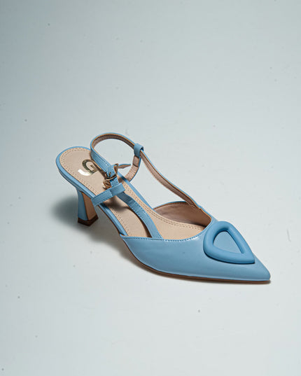 GOLD&GOLD P583 DECOLLETE ALTO AZZURRO