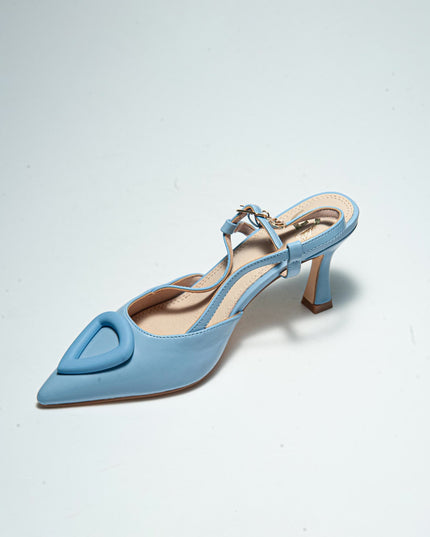 GOLD&GOLD P583 DECOLLETE ALTO AZZURRO
