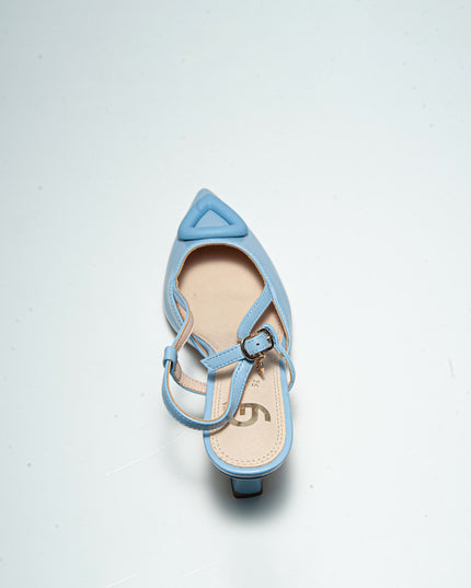 GOLD&GOLD P583 DECOLLETE ALTO AZZURRO