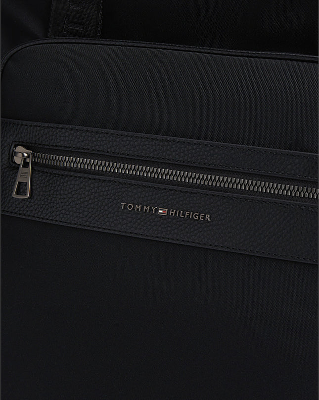 TH Logo Mixed Texture Tote Bag