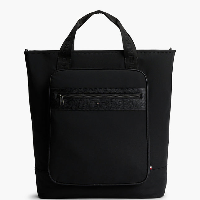 TH Logo Mixed Texture Tote Bag