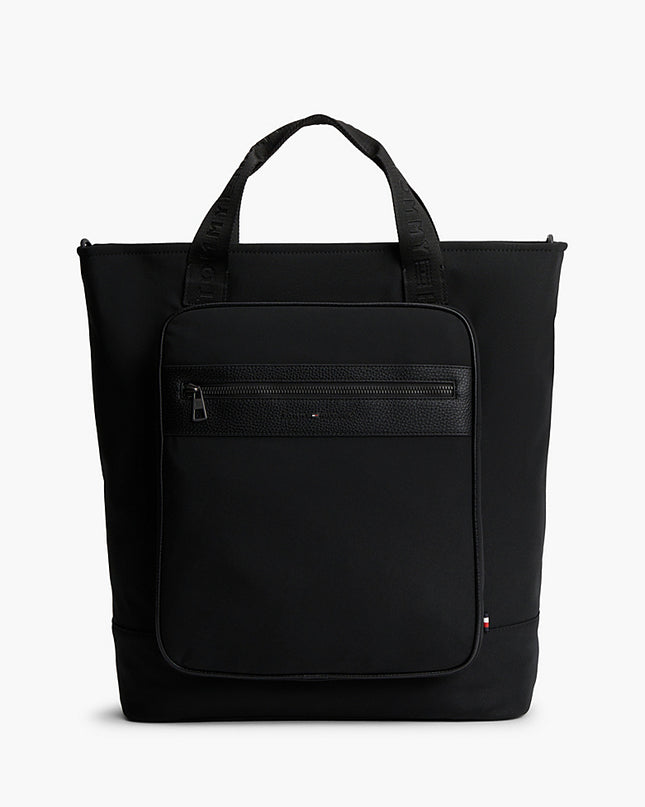 TH Logo Mixed Texture Tote Bag