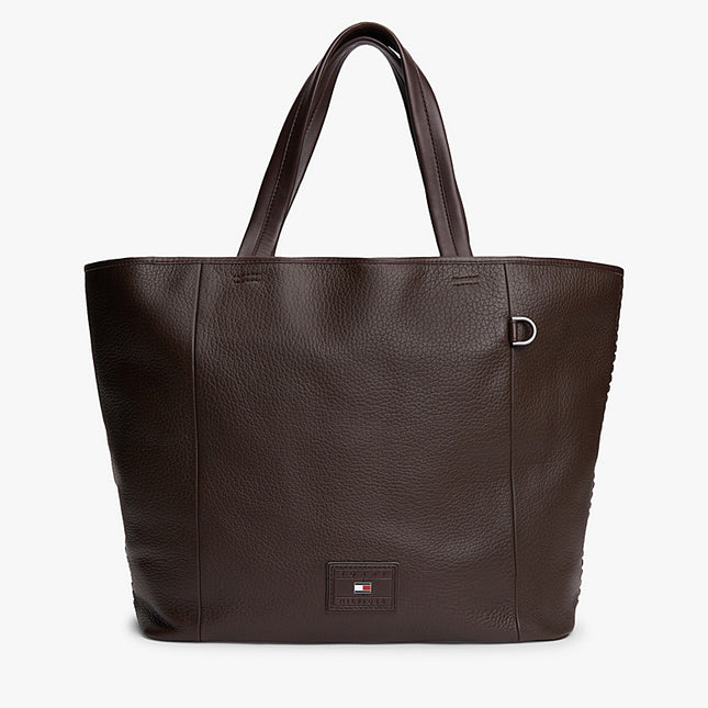 TH CASUAL LEATHER TOTE COFFEE BEAN