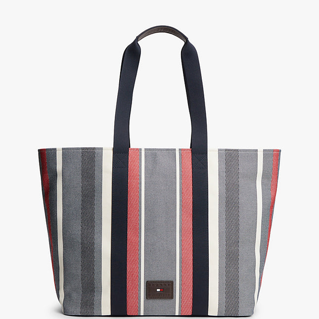 TH JACQUARD TOTE CORP STRIPE