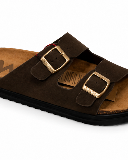 WRANGLER BELVILLE SLIDER WAN LOW BROWN