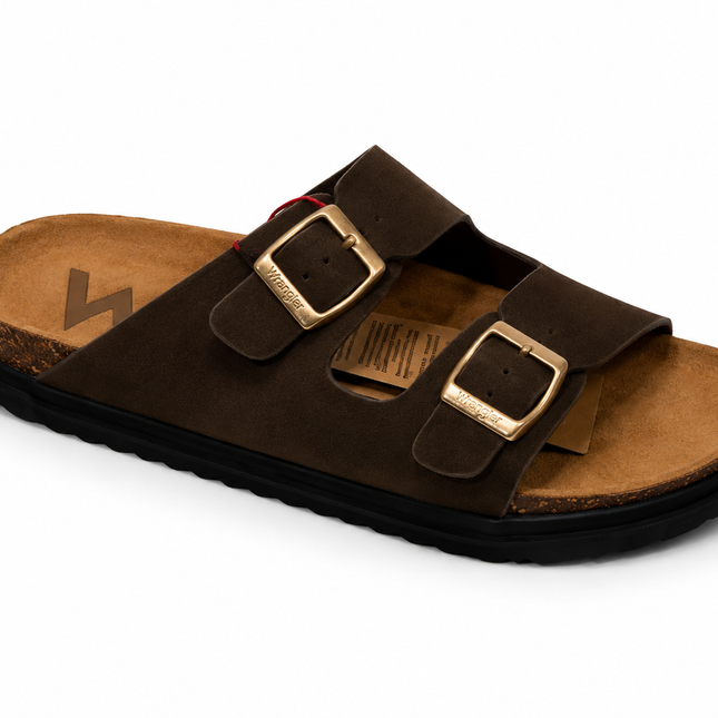 WRANGLER BELVILLE SLIDER WAN LOW BROWN