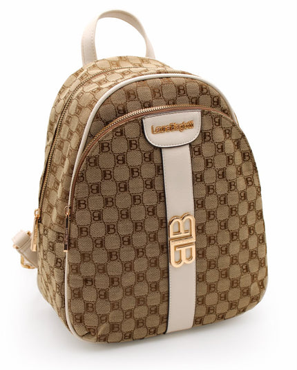 LAURA BIAGIOTTI ZAINO BEIGE E BROWN