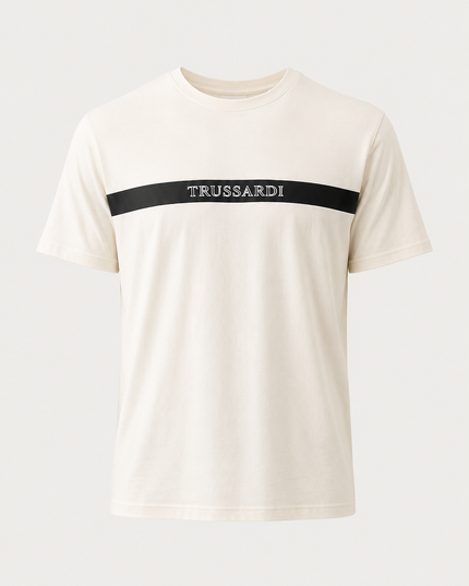 TRUSSARDI T-SHIRT IVORY