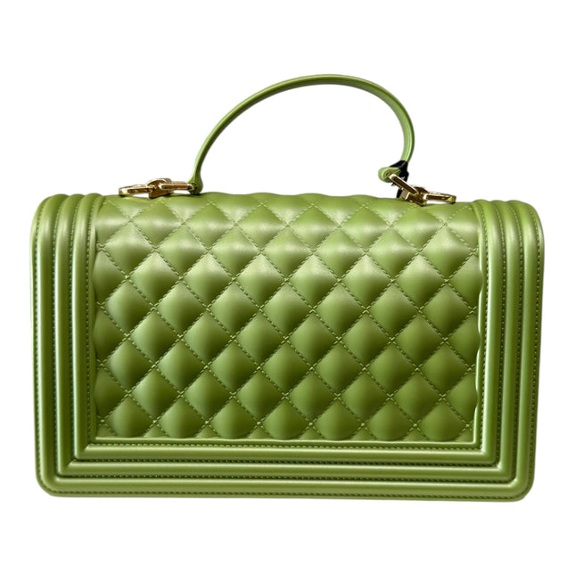BORSA MARC ELLIS FLAT SQUARE M CALLISTE GREEN-LIGHT GOLD