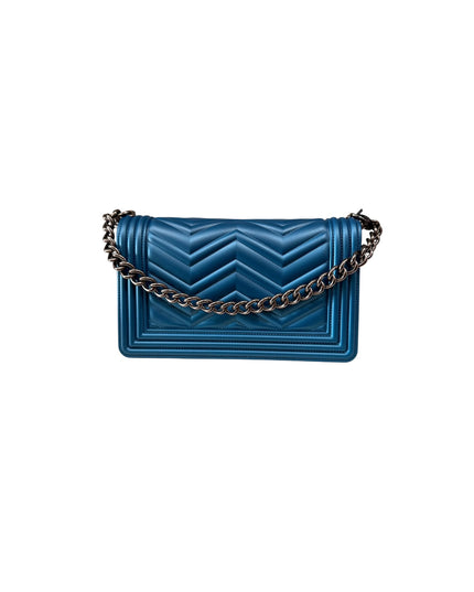 BORSA MARC ELLIS FLAT WAVE M 25 MORACCAN BLUE-CDF