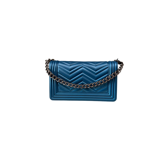 BORSA MARC ELLIS FLAT WAVE M 25 MORACCAN BLUE-CDF
