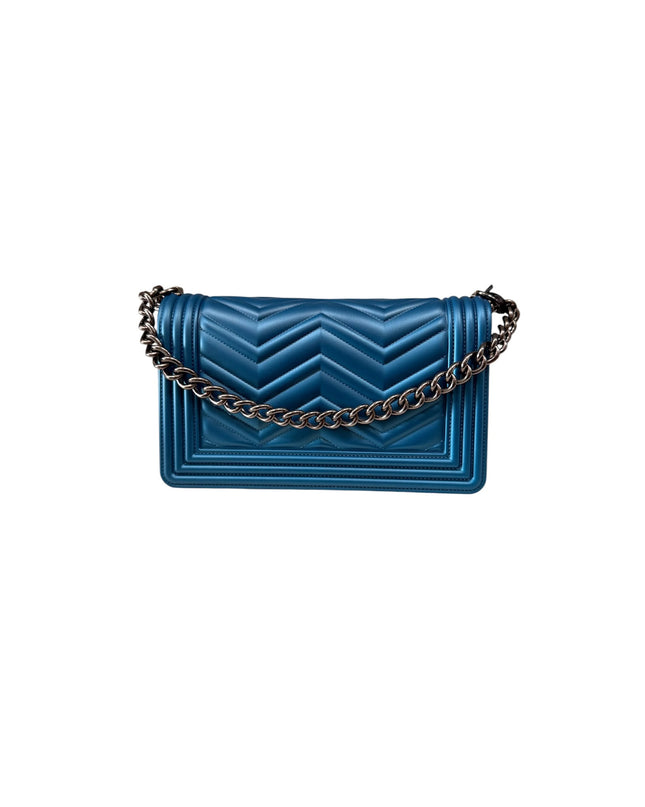 BORSA MARC ELLIS FLAT WAVE M 25 MORACCAN BLUE-CDF
