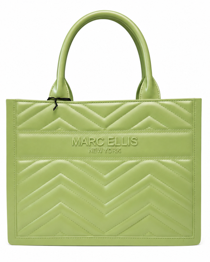 BORSA MARC ELLIS FLAT BUBY WAVE M GREEN TEA/SILVER