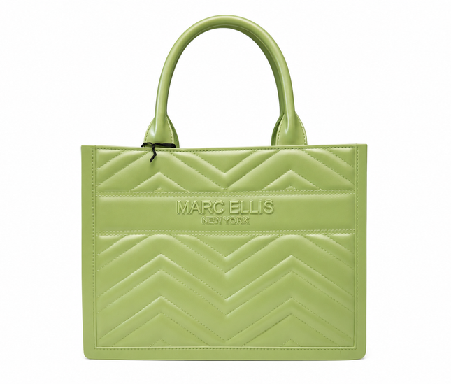 BORSA MARC ELLIS FLAT BUBY WAVE M GREEN TEA/SILVER