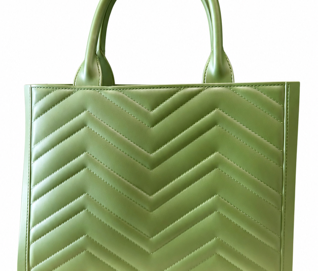 BORSA MARC ELLIS FLAT BUBY WAVE M GREEN TEA/SILVER