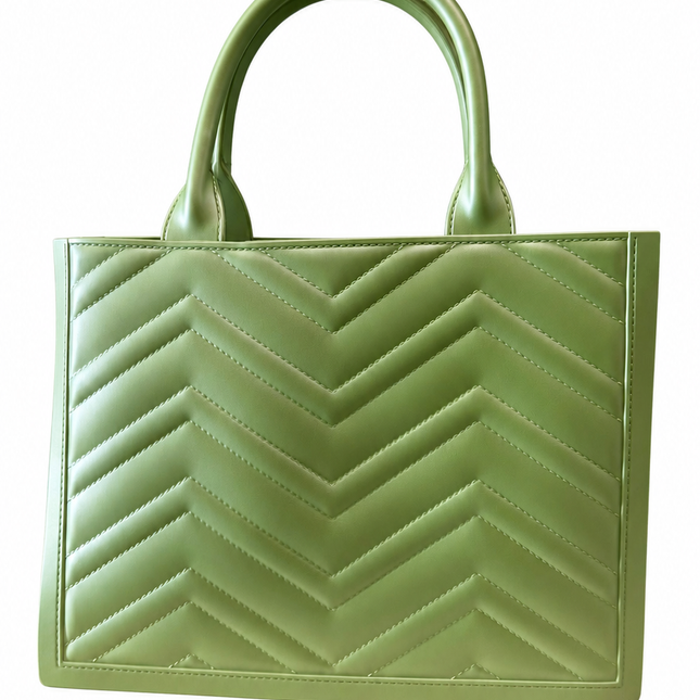 BORSA MARC ELLIS FLAT BUBY WAVE M GREEN TEA/SILVER