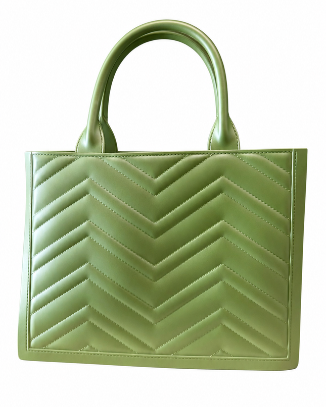 BORSA MARC ELLIS FLAT BUBY WAVE M GREEN TEA/SILVER